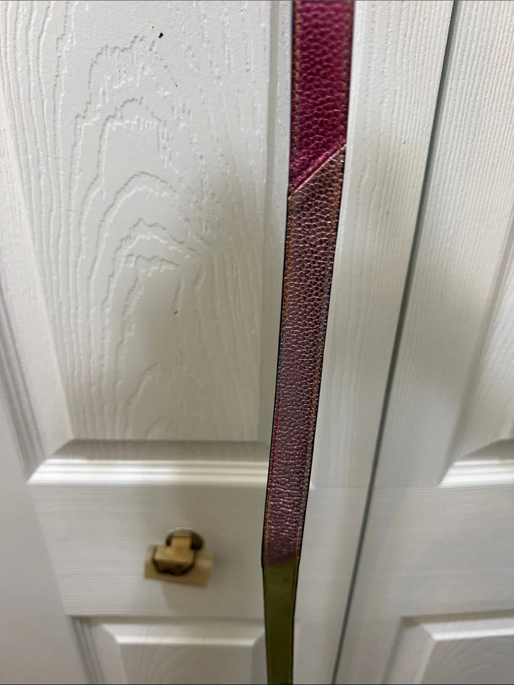 Kurt Geiger Pink to Purple Ombre Leather Belt